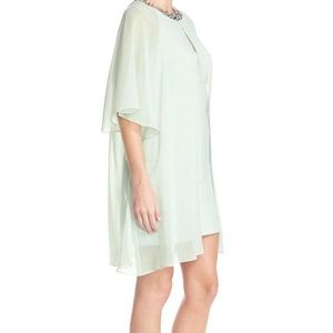 Adrianna Papell - Chiffon Overlay Tent